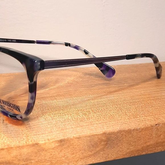 NEW prescription-ready Eyeglass Frame, purple glasses lightweight NICE 50-19-140 - Picture 6 of 6